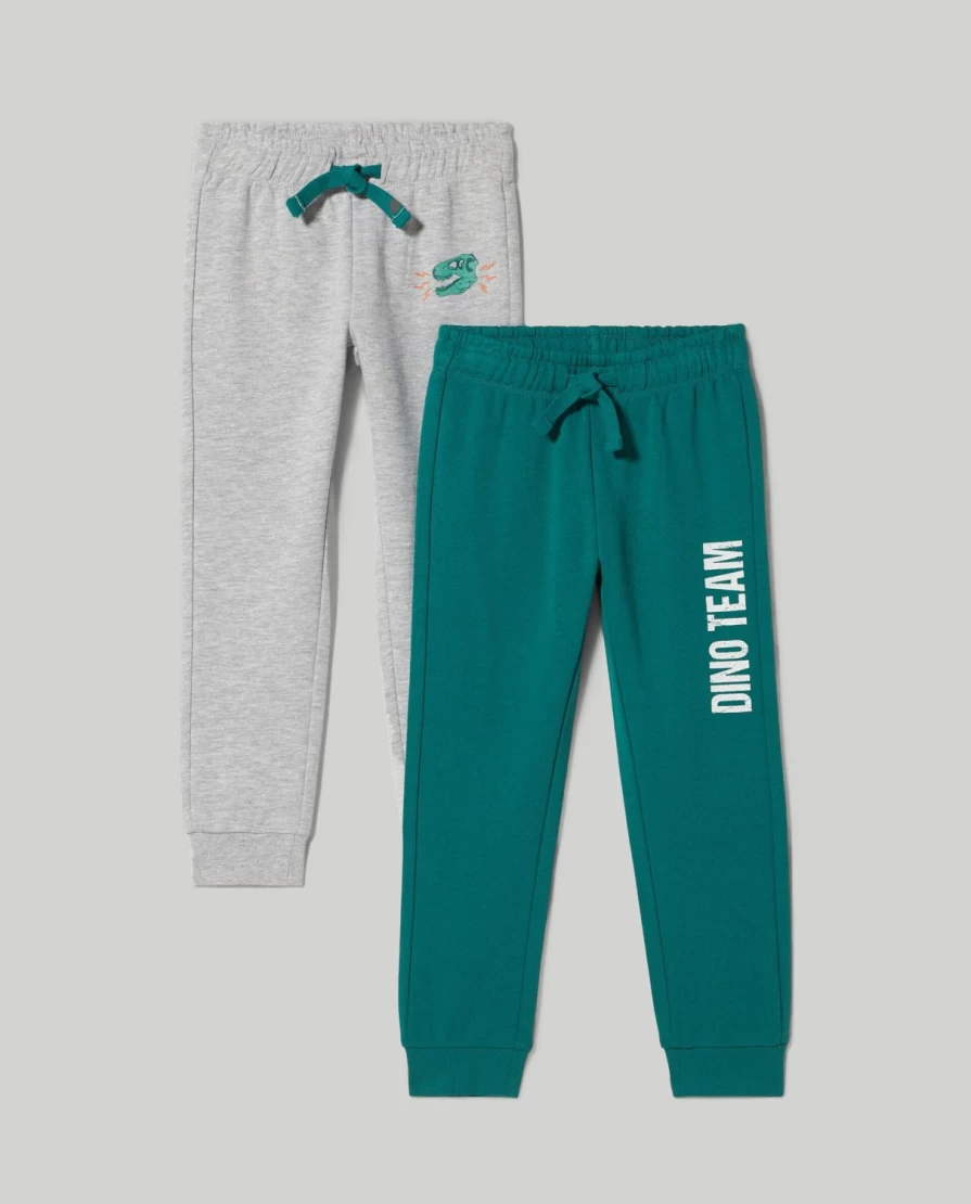 "Blukids 2-Pack Boys' Cotton Joggers for Children – Comfortable & Stylish"