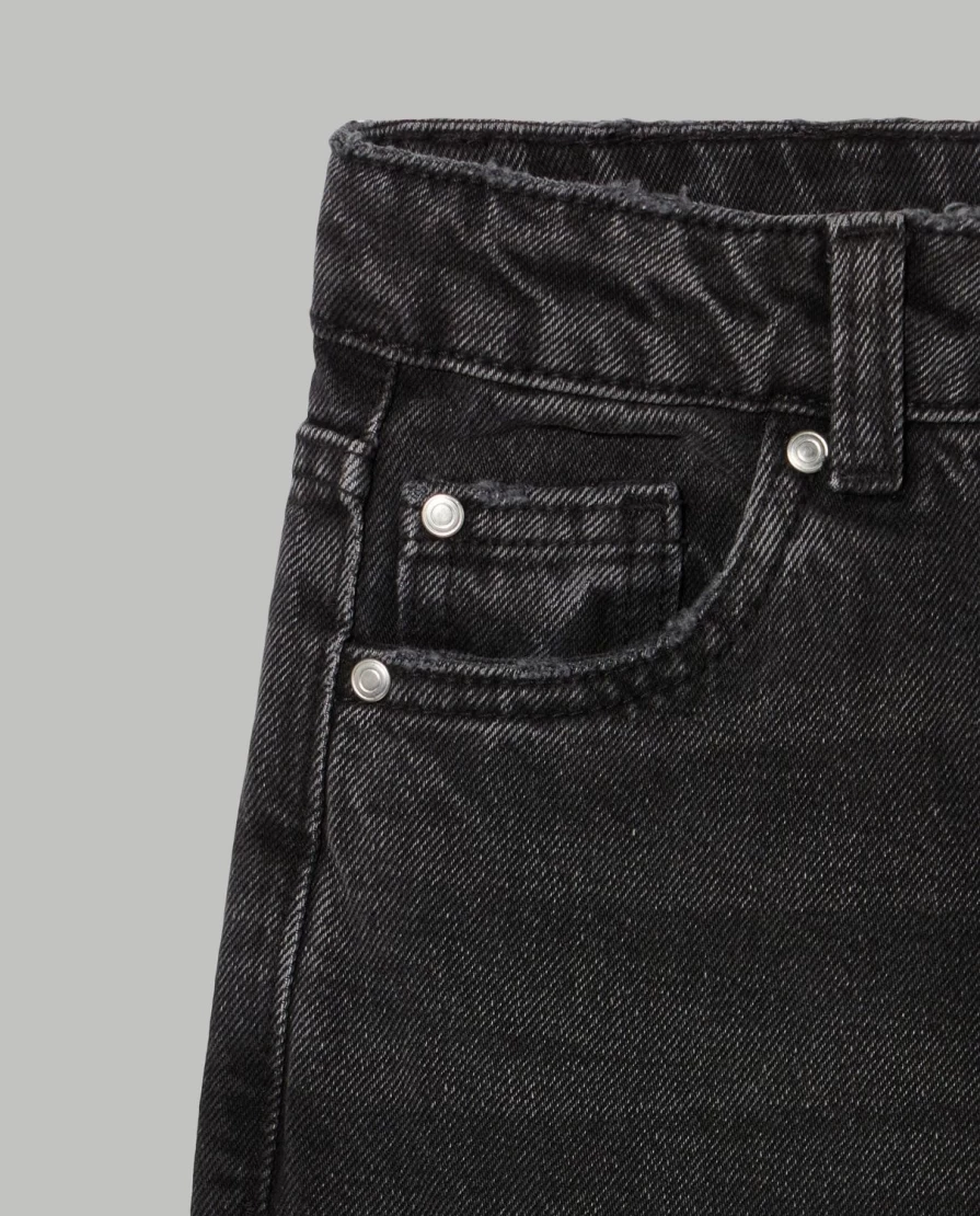 "Blukids Youth Denim Wide Leg Jeans in Pure Cotton for Girls"