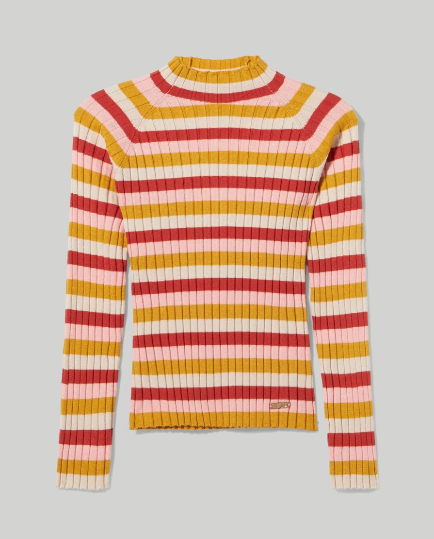 "Blukids Girls' Yarn-Dyed Striped Viscose Blend Tricot Fabric for Children's Clothing"