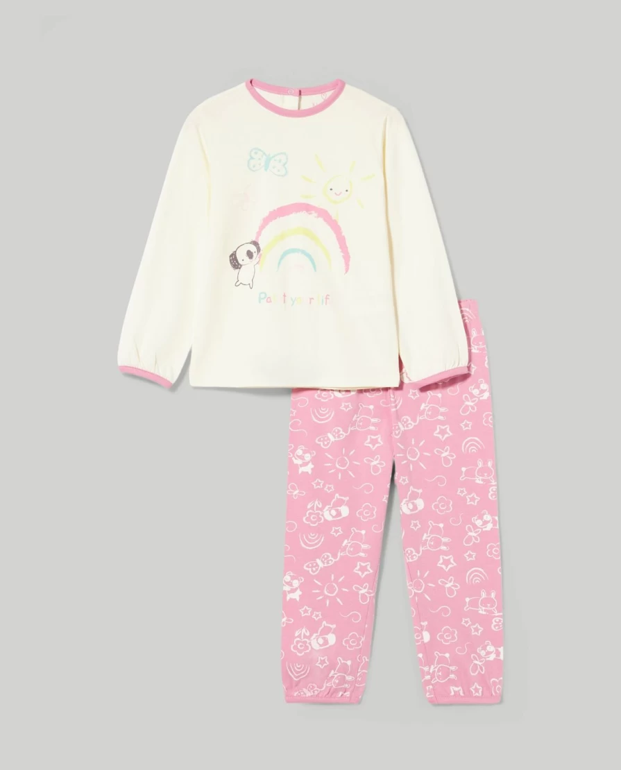 Blukids Newborn Baby Girls' Long Pajamas - 100% Pure Cotton Soft Sleepwear