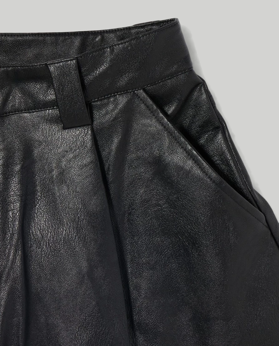 Blukids Youth Girls' Faux Leather Shorts for Kids - Stylish & Comfortable
