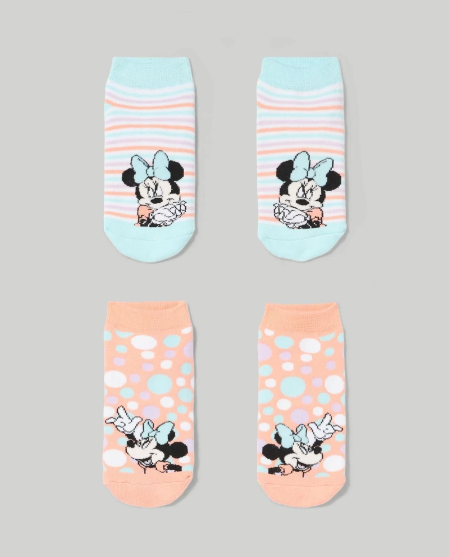 Blukids Non-Slip Girls' Socks - Pack of 2 for Children