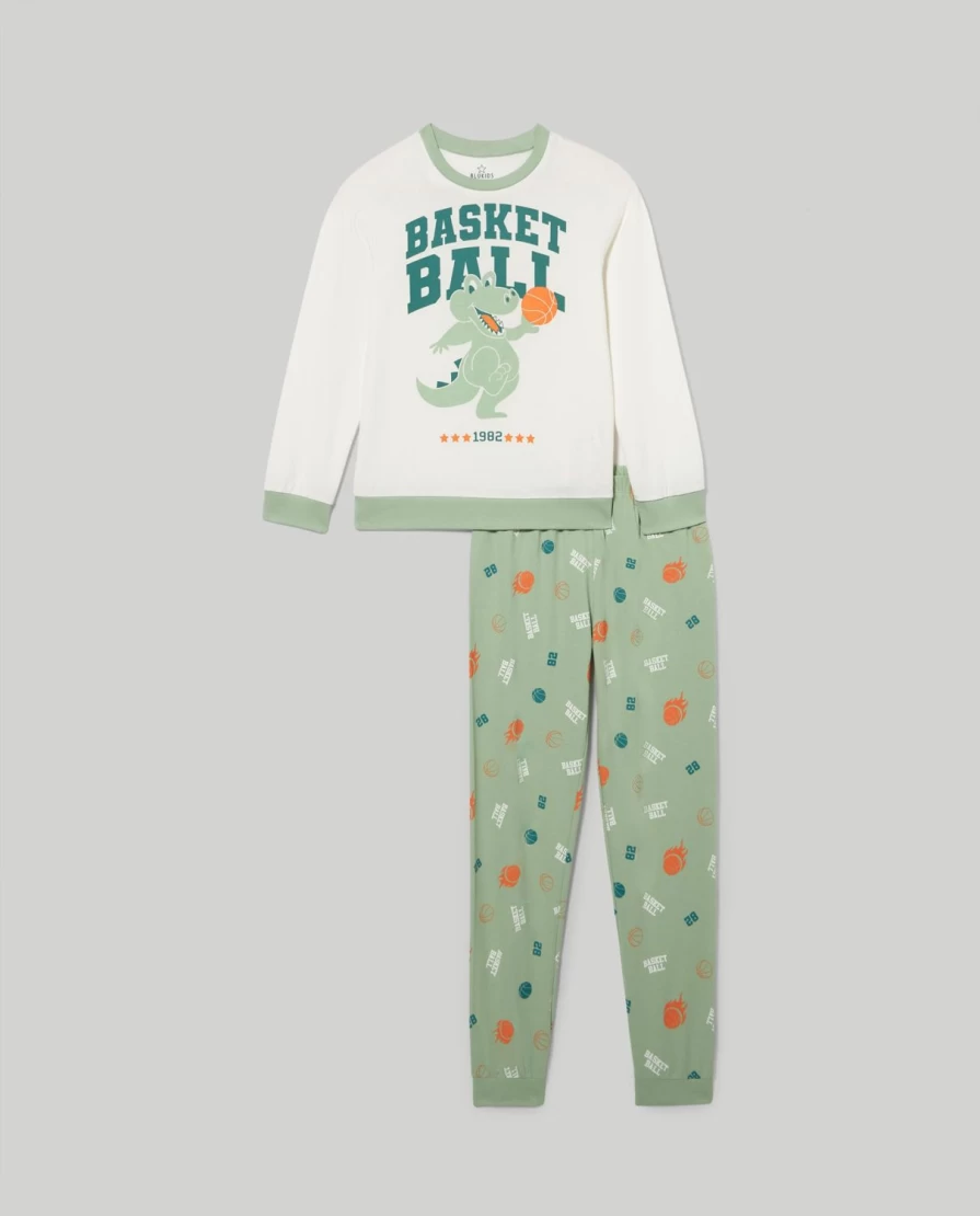 "Blukids Pure Cotton Long Pajamas for Kids – Comfortable Children’s Sleepwear"