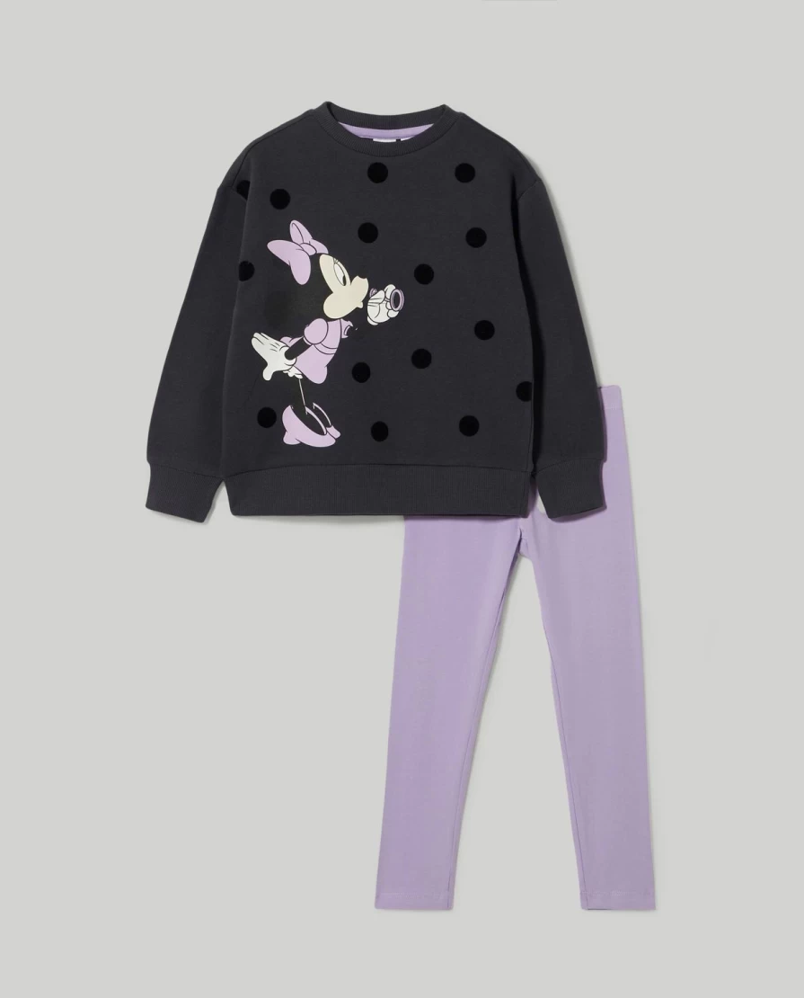 "Blukids Disney Cotton Jogging Set for Kids - Girls' Printed Lounge Pants & Top"