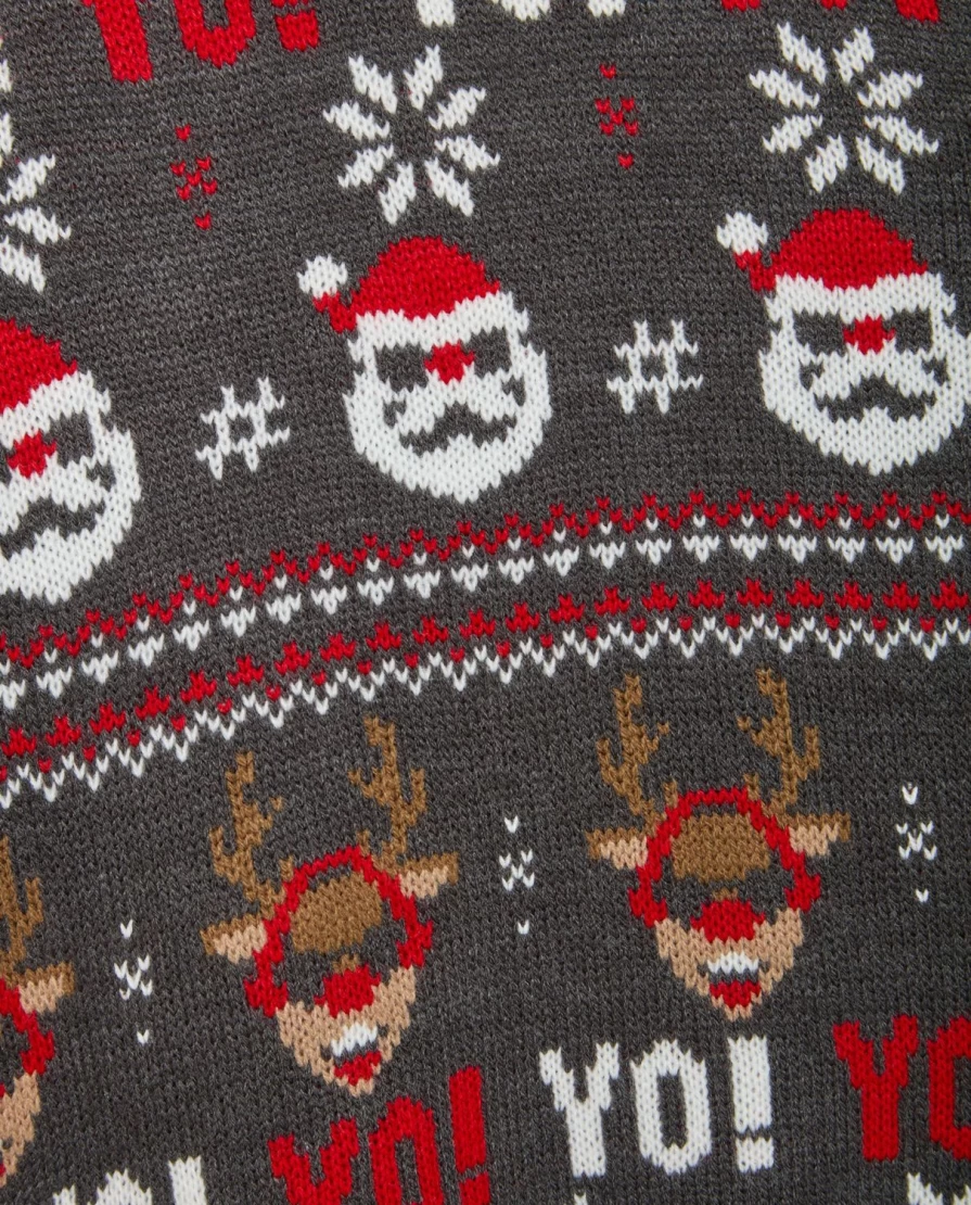Blukids Youth Christmas Jacquard Choker Necklace for Boys Holiday Party