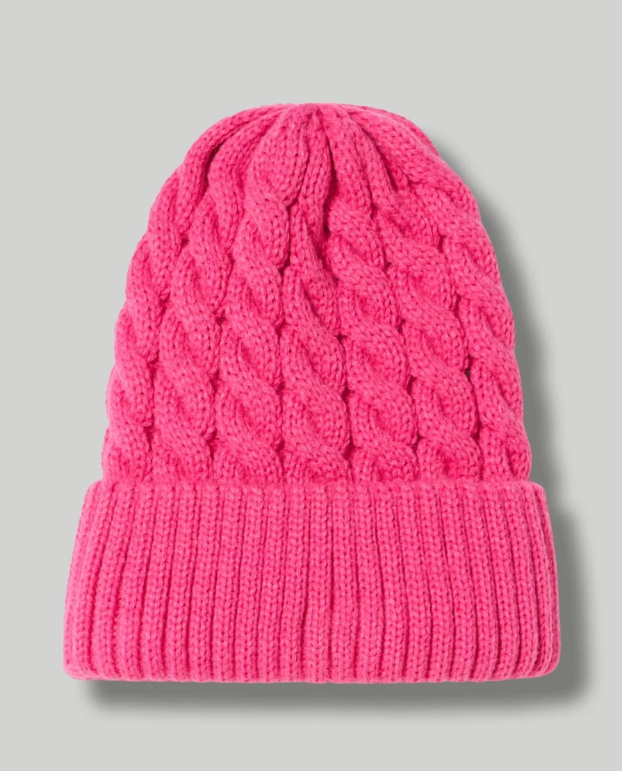 Blukids Children's Braided Knitted Beanie - Soft Winter Hat for Kids