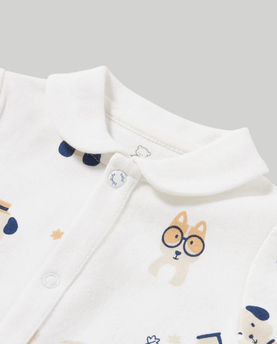 Blukids Baby Unisex 100% Cotton Onesie with Cute Print - Soft & Comfortable Newborn Bodysuit