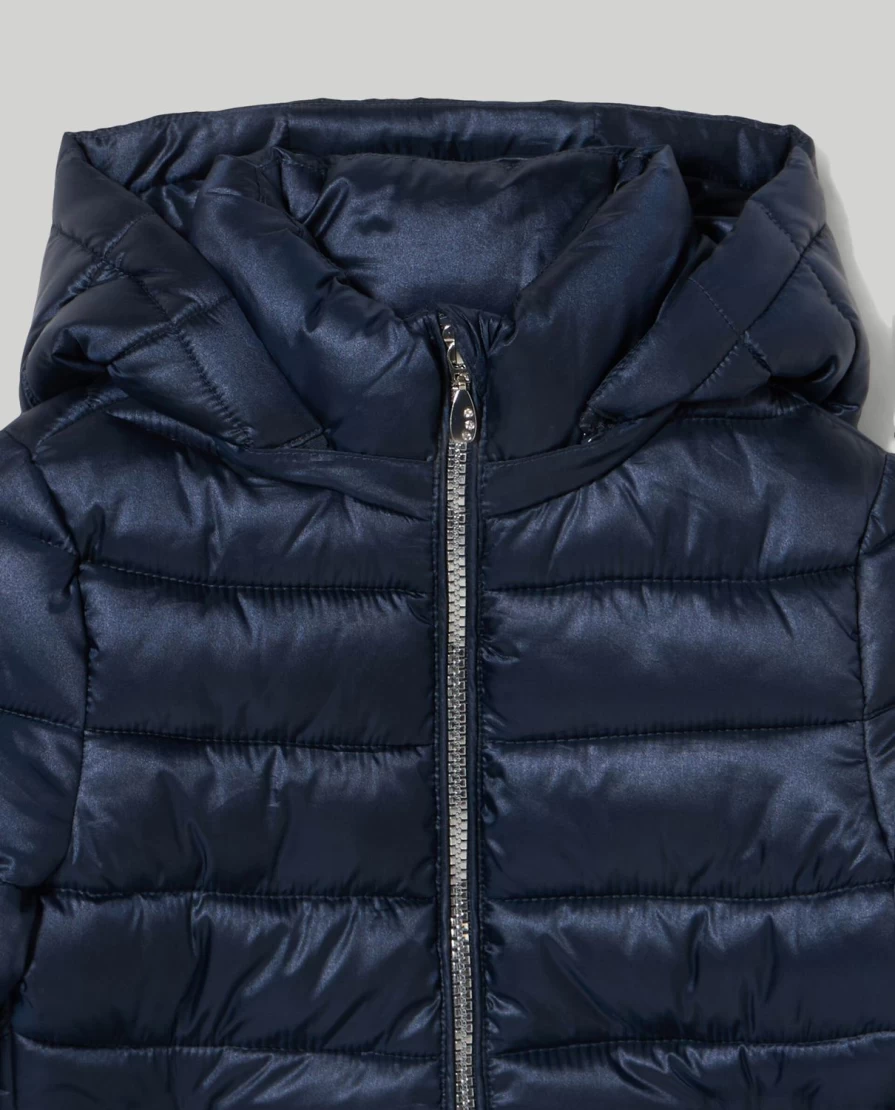 Blukids Kids Recycled Down Hooded Padded Jacket for Children Warm Winter Coat