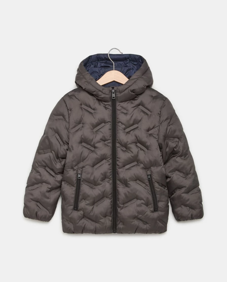 Blukids Boys' Hooded Padded Jacket - Warm Winter Coat for Children