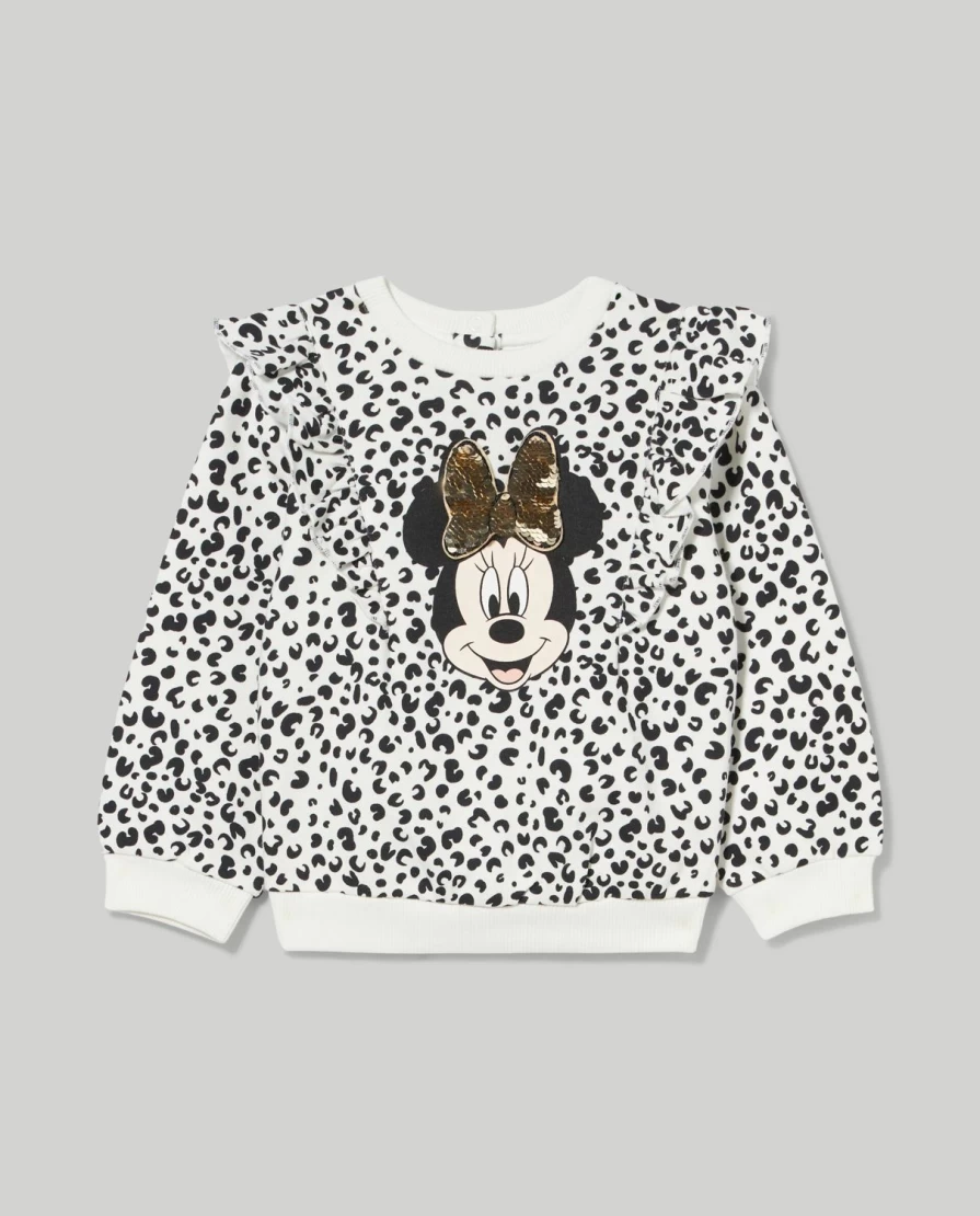 Blukids Newborn Girls' Disney Cotton Sweatshirt
