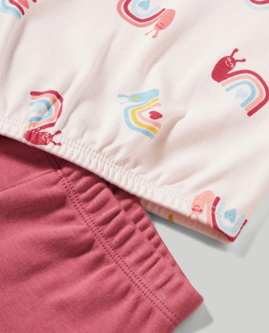 Blukids Newborn Baby Girls' 100% Pure Cotton Long Pajamas