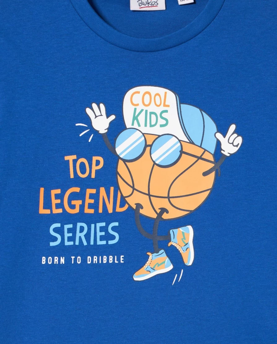 "Blukids Boys' Long Pure Cotton T-Shirt for Children | Comfortable Kids Tee"