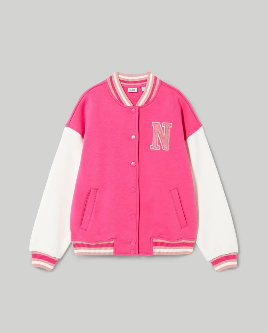 Blukids Youth Brushed Bomber Sweatshirt for Girls - Soft & Stylish Jacket