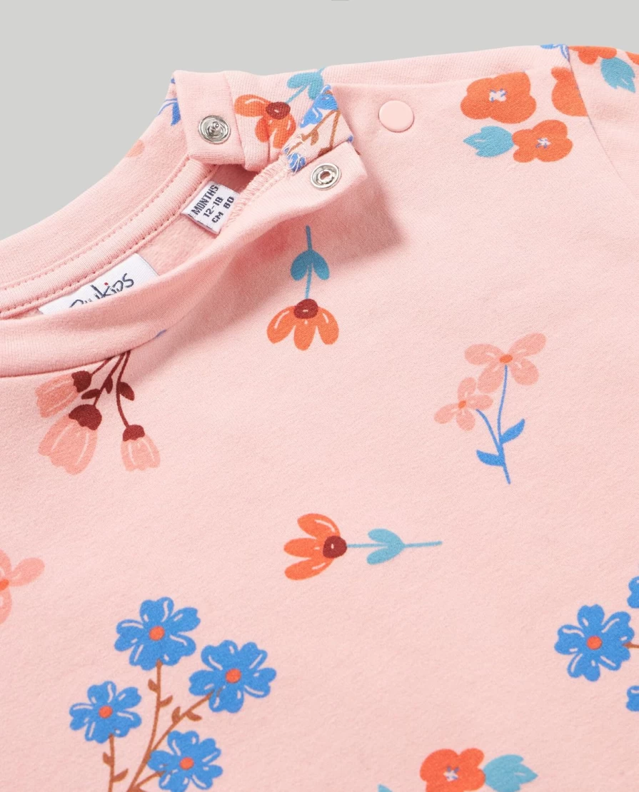 Blukids Newborn Baby Girl Balloon Print Long Sleeve T-Shirt
