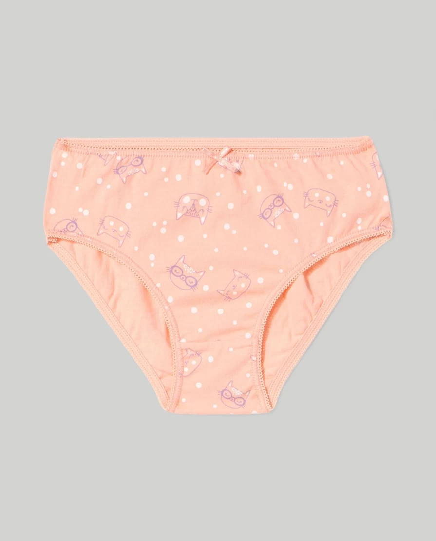 "Blukids 5-Pack Girls' Soft Pure Cotton Briefs for Children"
