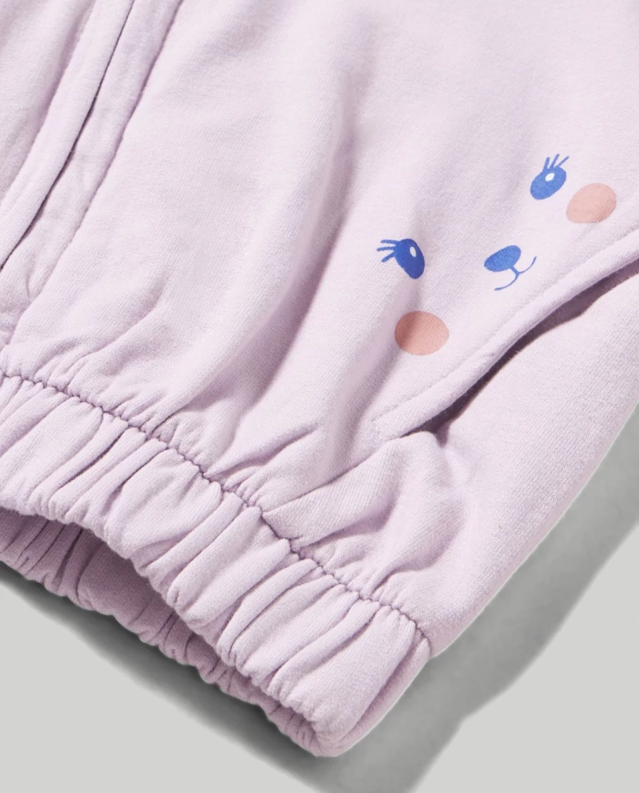 Blukids Newborn Cotton Hooded Sweatshirt for Baby Girls - Soft & Comfortable