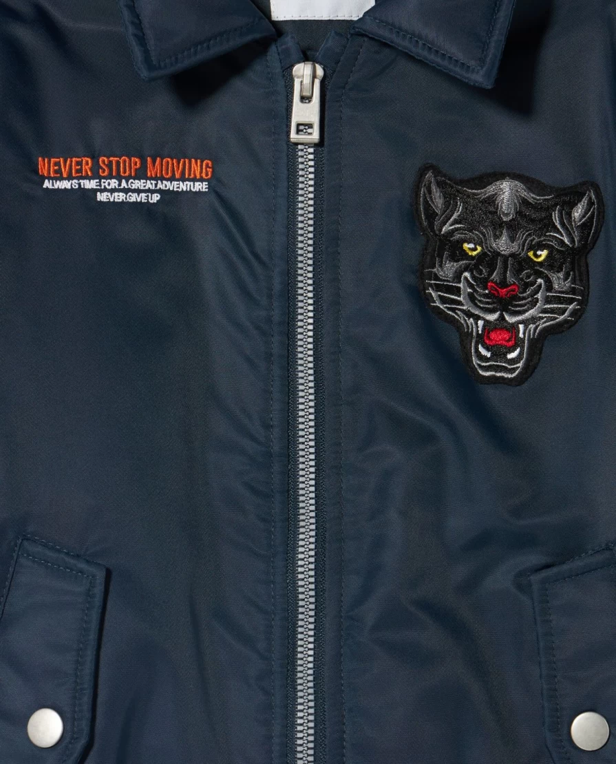Blukids Kids' Bomber Jacket with Custom Patches - Stylish & Durable Children's Outerwear