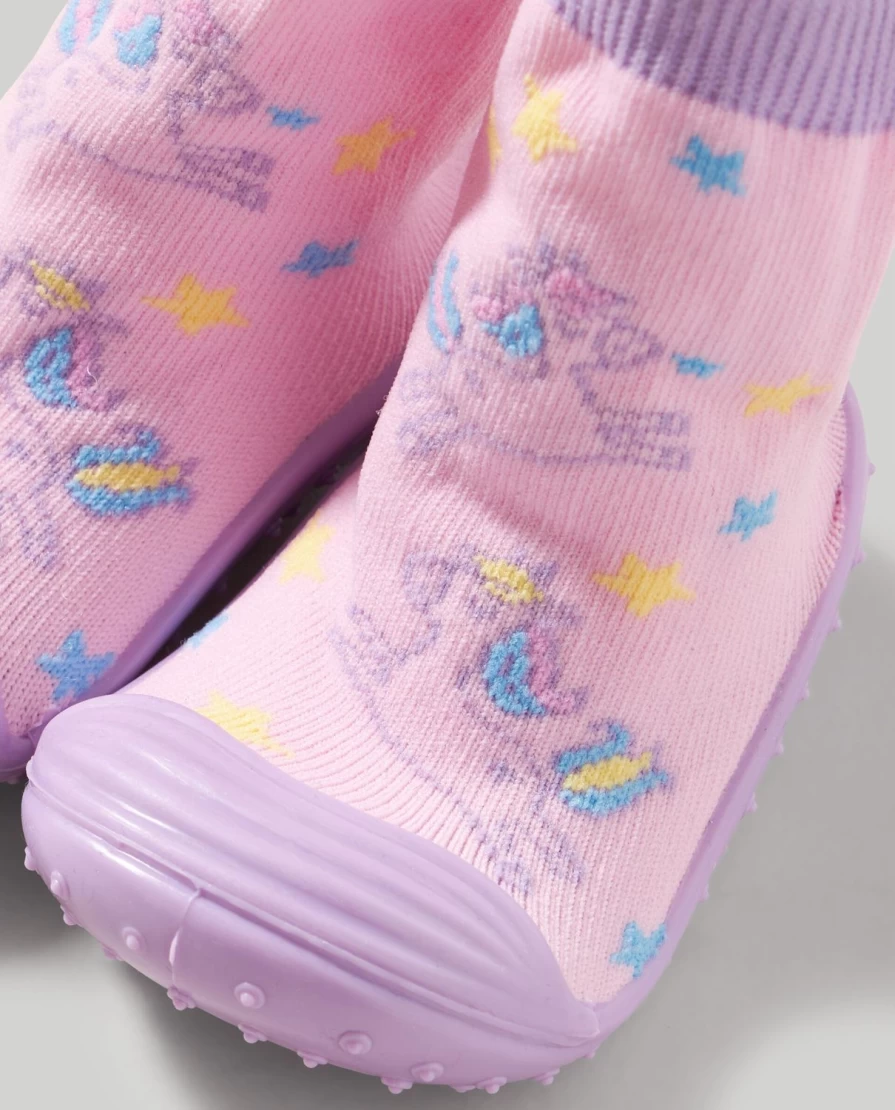 Blukids Kids' Unicorn Non-Slip Socks with Rubber Sole for Girls - Cute & Comfortable
