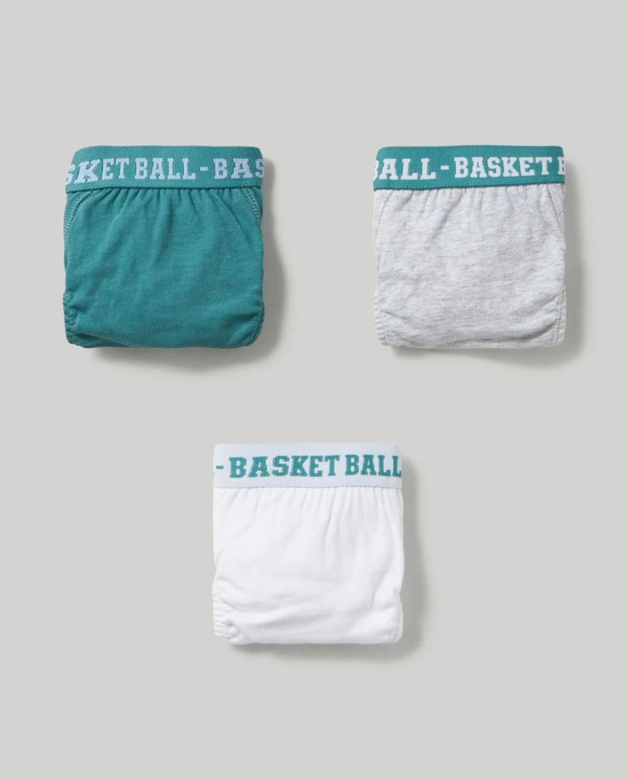 "Blukids Youth Boys' 3-Pack Elastic Waist Briefs Underwear"