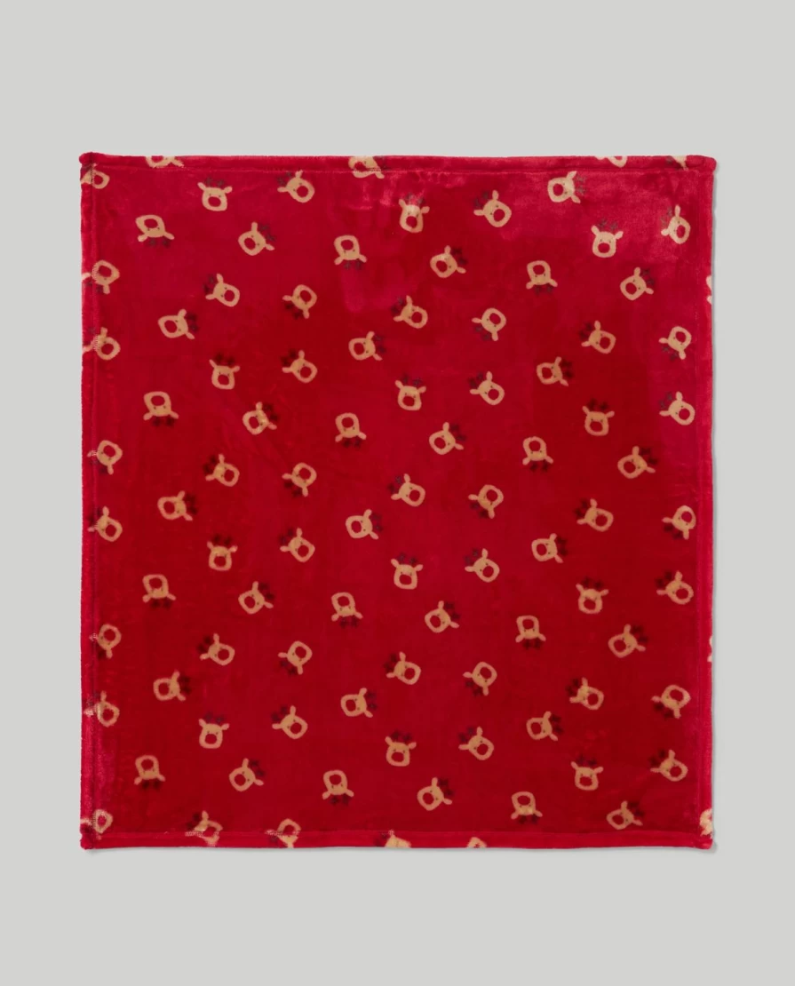 Blukids Christmas Faux Fur Blanket - Soft Cozy Holiday Throw for Babies & Kids