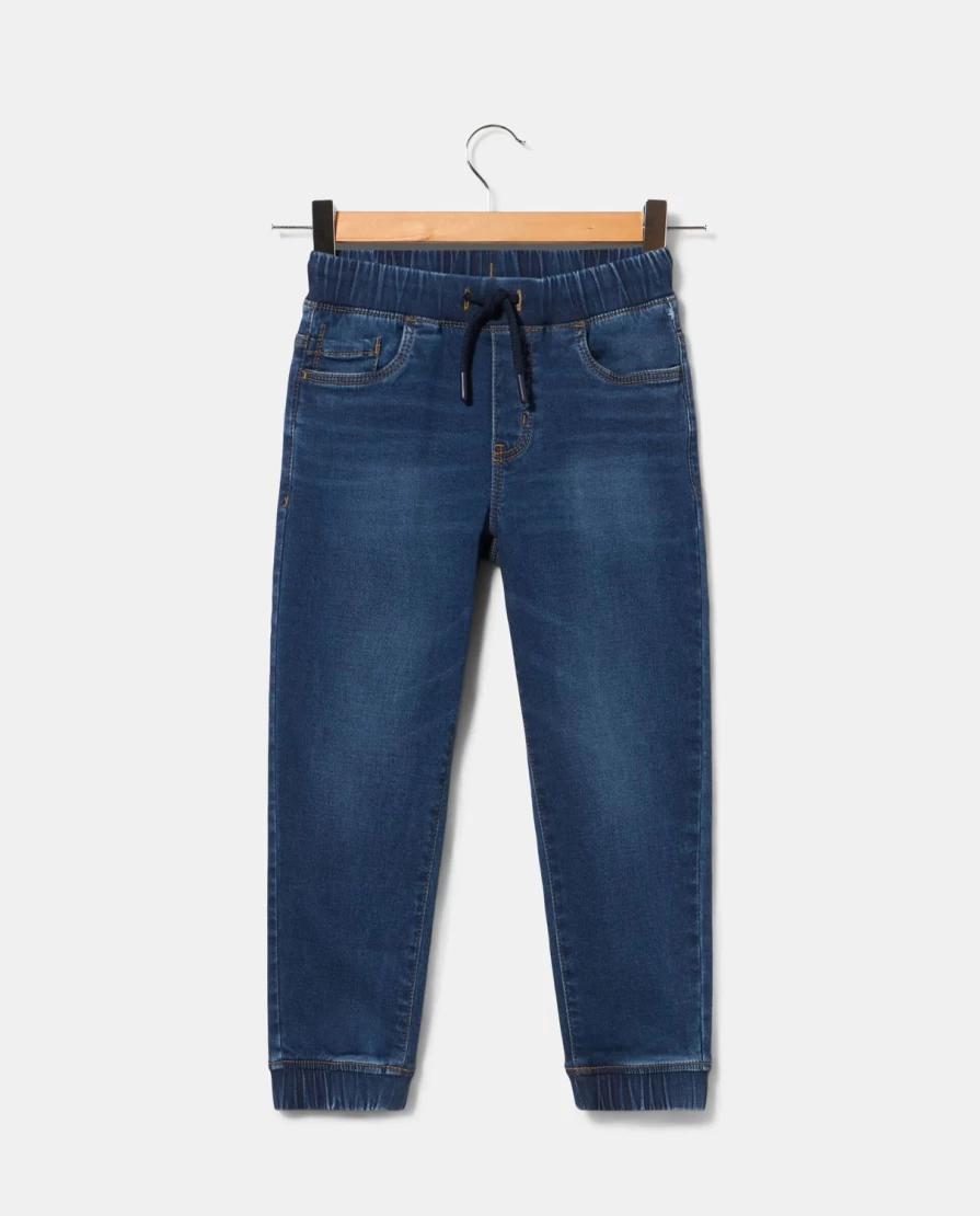 "Blukids Boys' Denim Joggers - Comfortable Kids' Casual Pants"