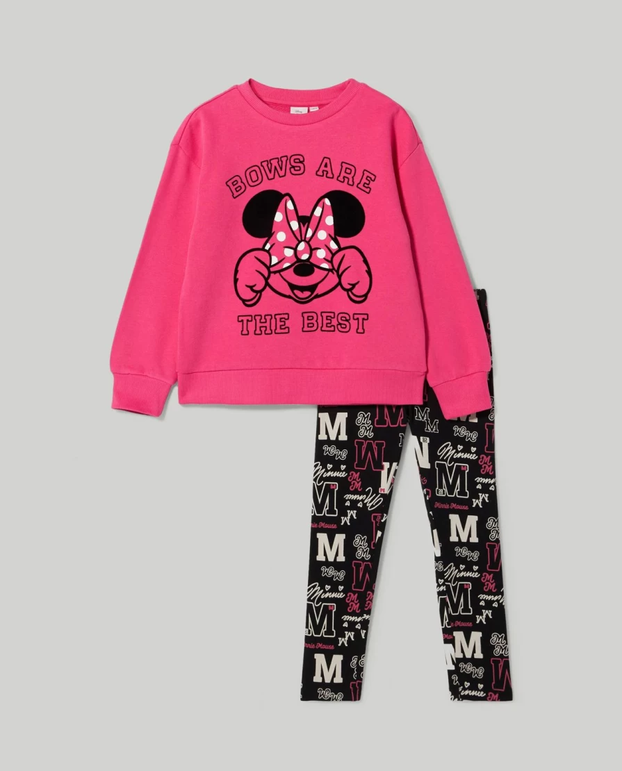 "Blukids Disney Print Cotton Jogging Set for Kids - Comfortable Children's Activewear"