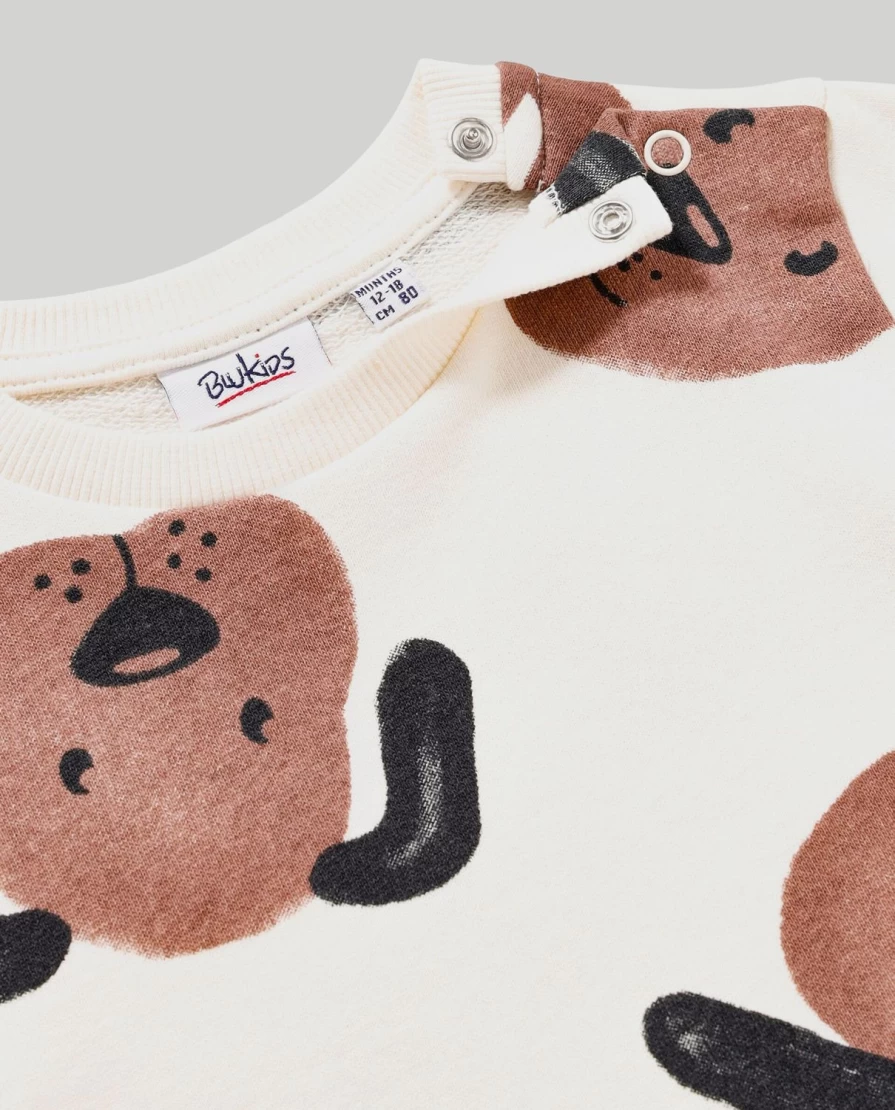 Blukids Newborn Baby Boys & Girls Pure Cotton Sweatshirt - Soft & Comfortable