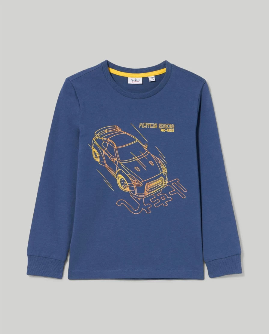 Blukids Boys' Pure Cotton Long Sleeve T-Shirt for Children