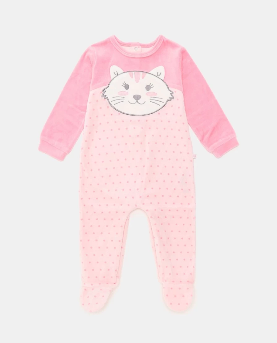 Blukids Baby Unisex Soft Cotton Blend Velour Romper for Newborns