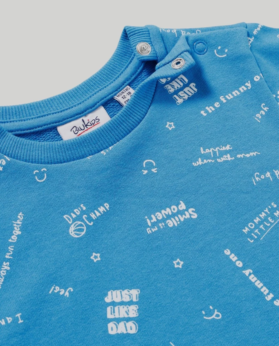 Blukids Newborn Baby Boys & Girls 100% Pure Cotton Sweatshirt - Soft & Comfortable