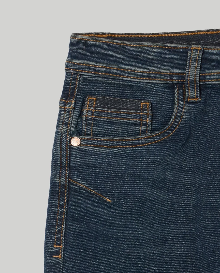 "Blukids Youth Boys' Stretch Cotton Denim Jeans – Comfortable & Durable"