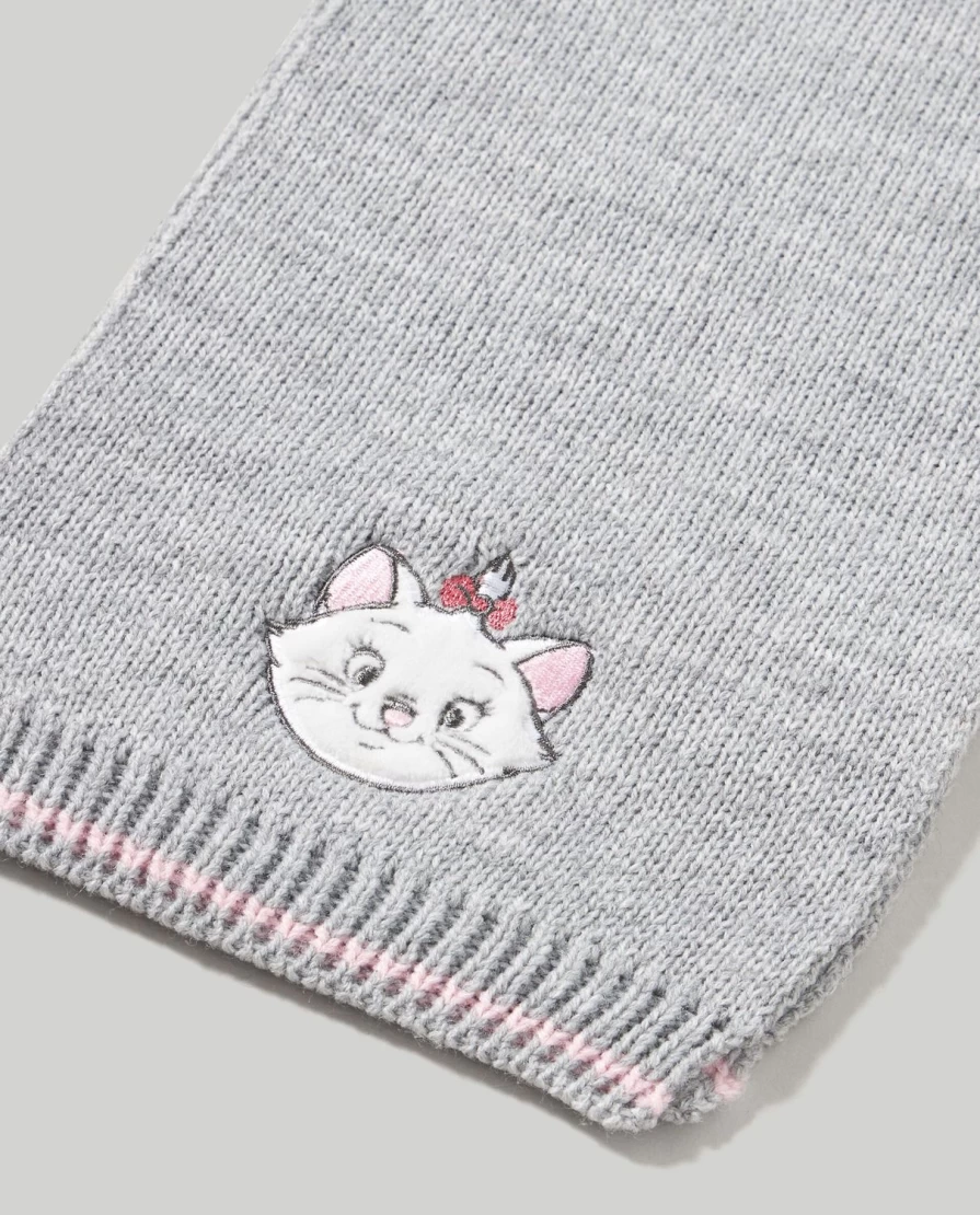 Blukids Newborn Baby Girl Embroidered Tricot Scarf - Soft & Stylish