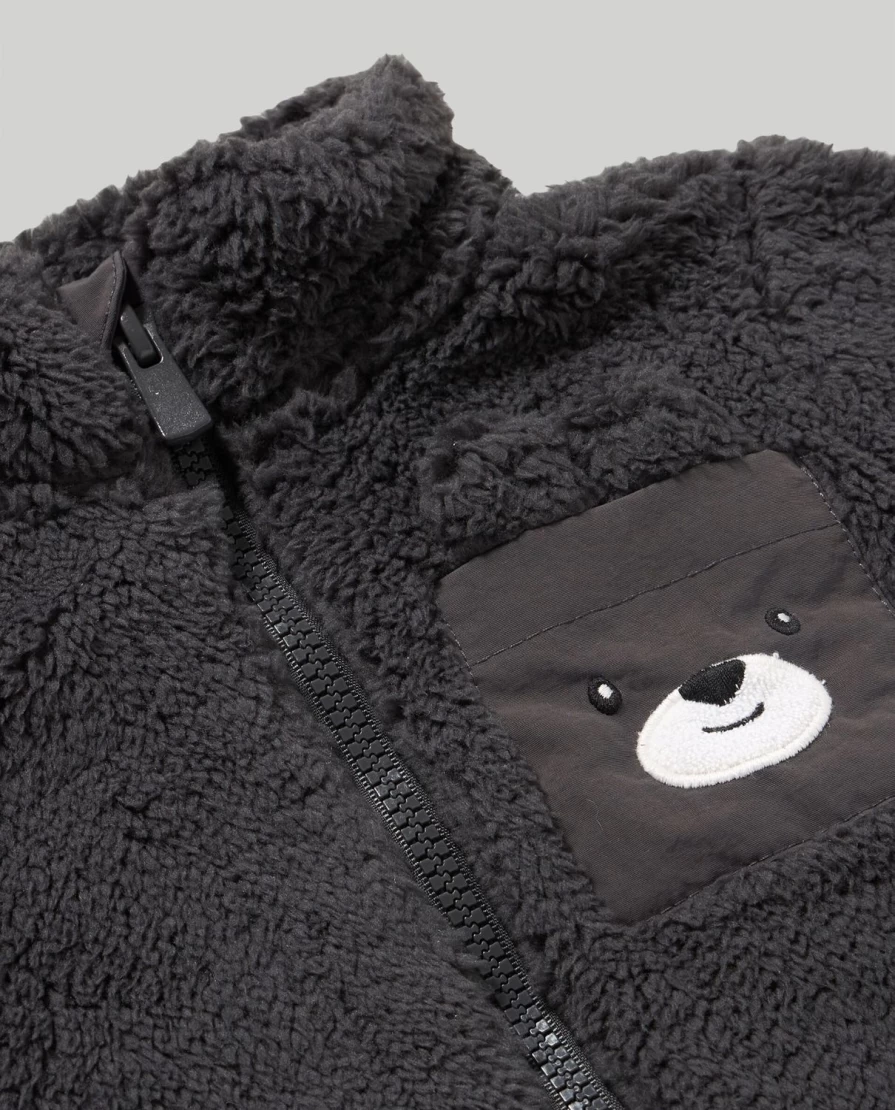 Blukids Newborn Baby Teddy Bear Soft Sweatshirt - Cozy & Cute Infant Hoodie