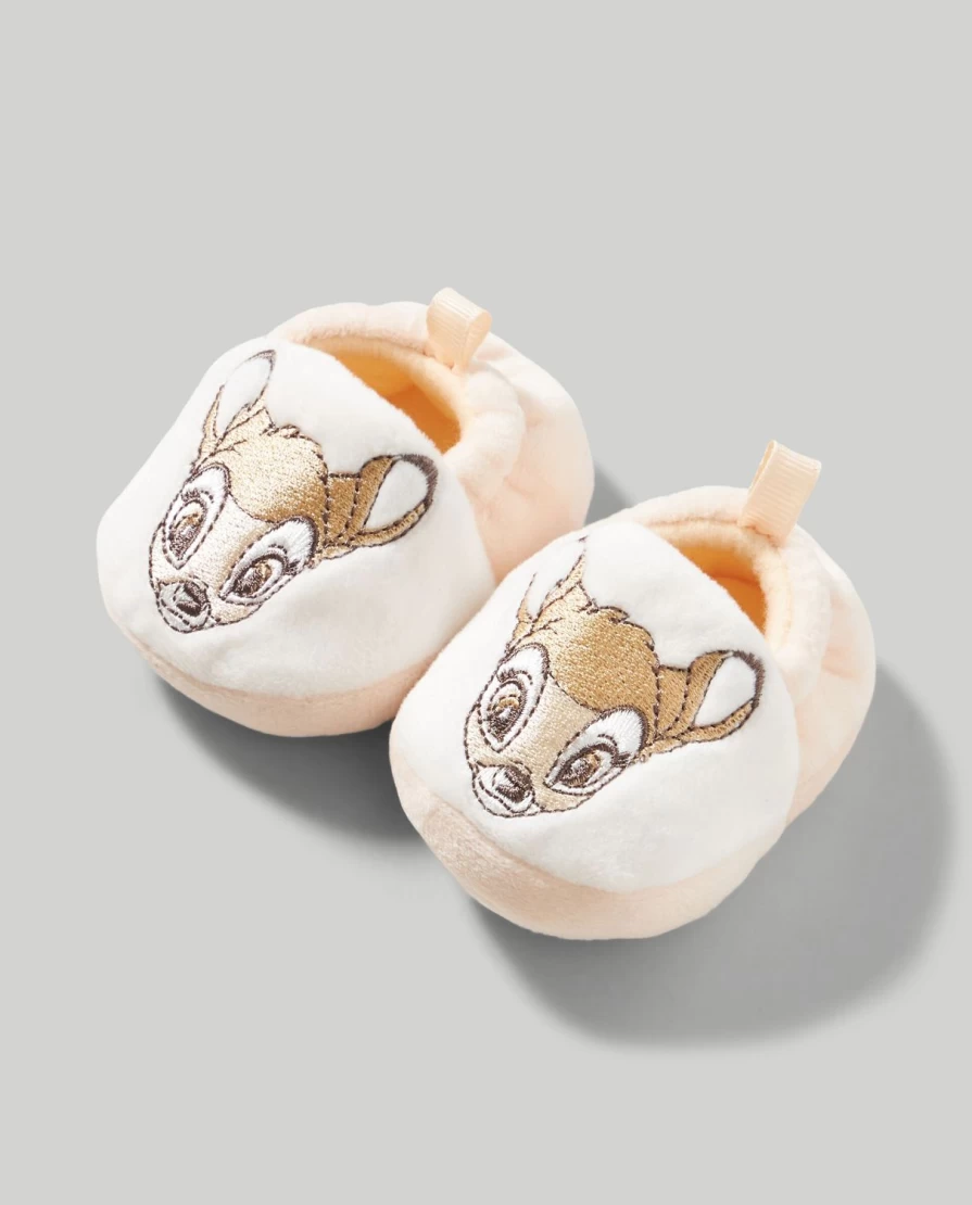 Blukids Embroidered Newborn Baby Slippers - Soft & Comfortable First Walkers for Infants