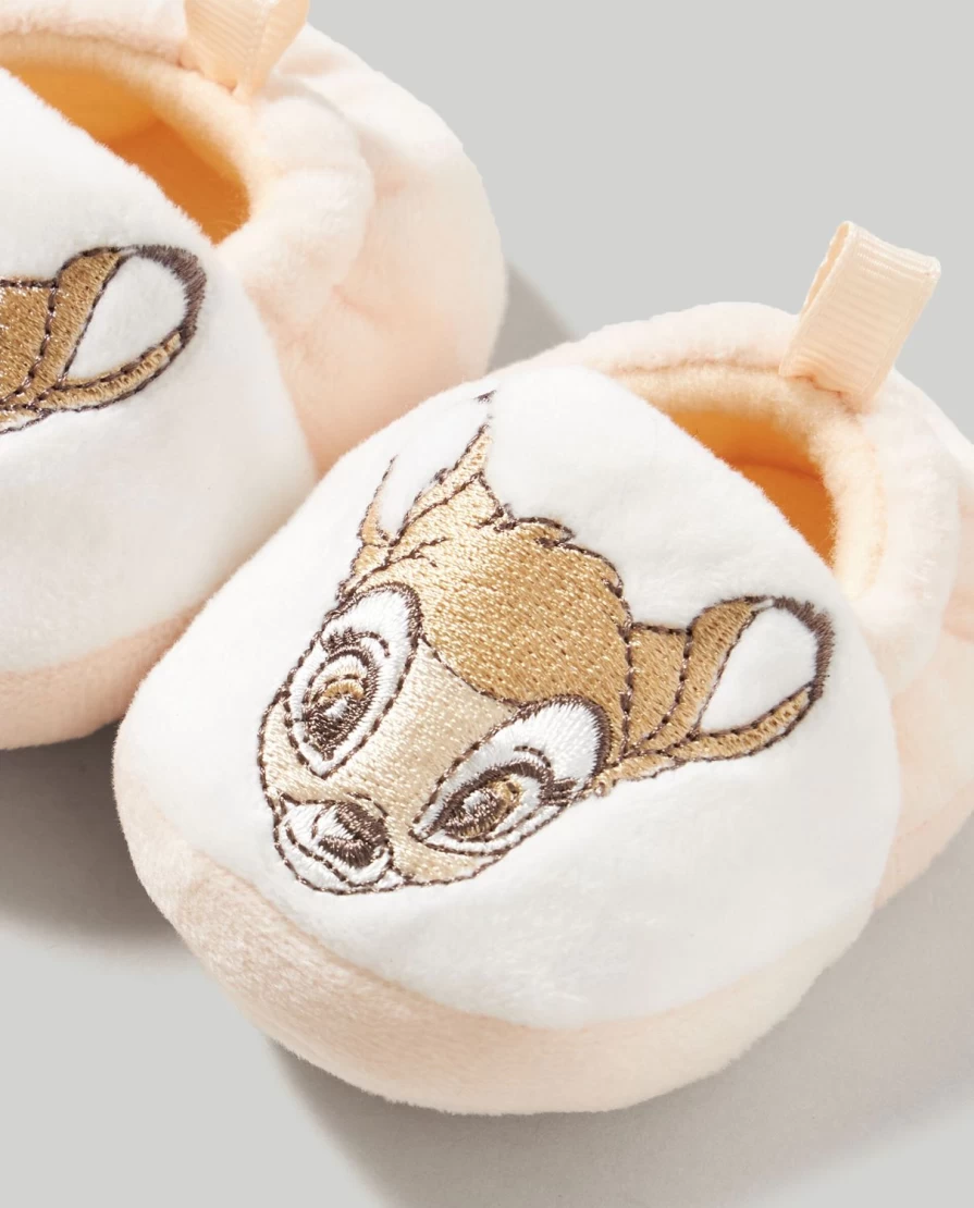 Blukids Embroidered Newborn Baby Slippers - Soft & Comfortable First Walkers for Infants