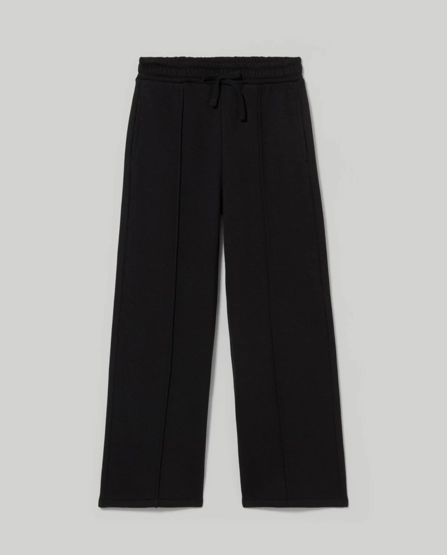 Blukids Youth Wide Leg Brushed Cotton Trousers for Girls - Soft Comfortable Casual Pants