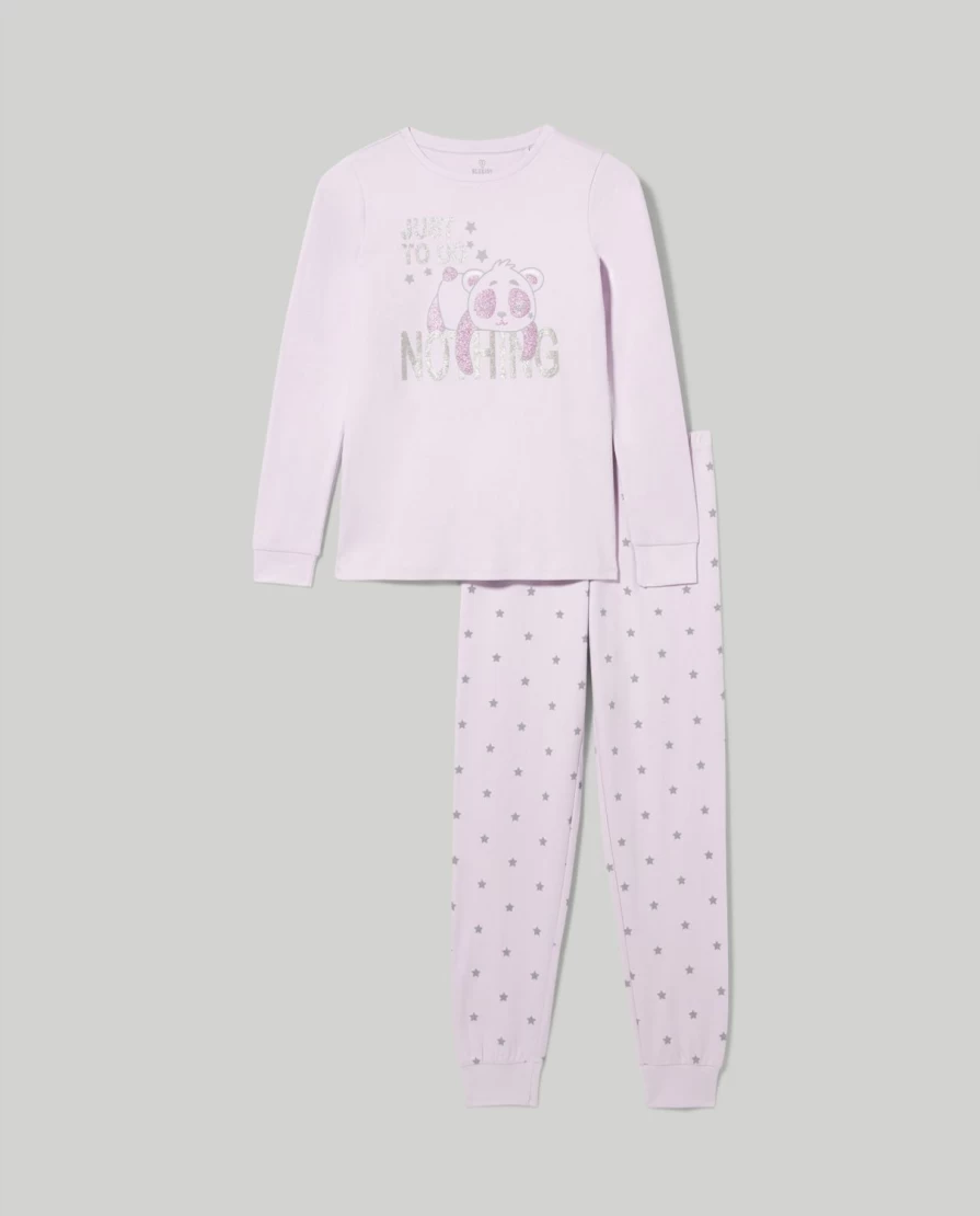 Blukids Youth Mini Me Long Pajama Set - 100% Pure Cotton Girls Sleepwear