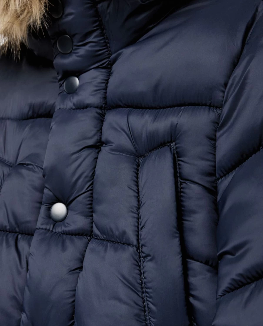 Blukids Boys' Padded Hooded Parka - Warm Winter Jacket for Children
