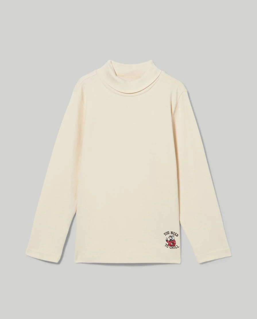 Blukids Soft Pure Cotton Turtleneck for Kids - Comfortable Children's Winter Top