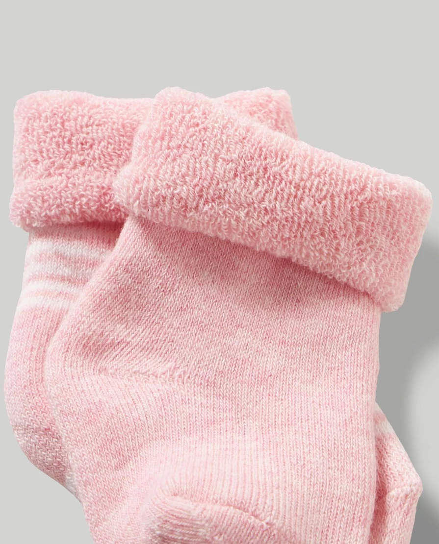 Blukids Organic Cotton Terry Socks for Babies - Soft Pack of 2