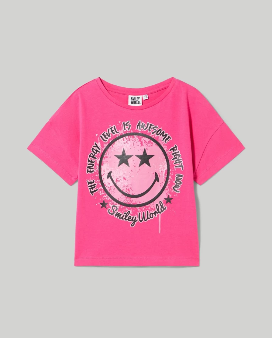"Blukids Youth Pure Cotton Cropped T-Shirt for Girls"