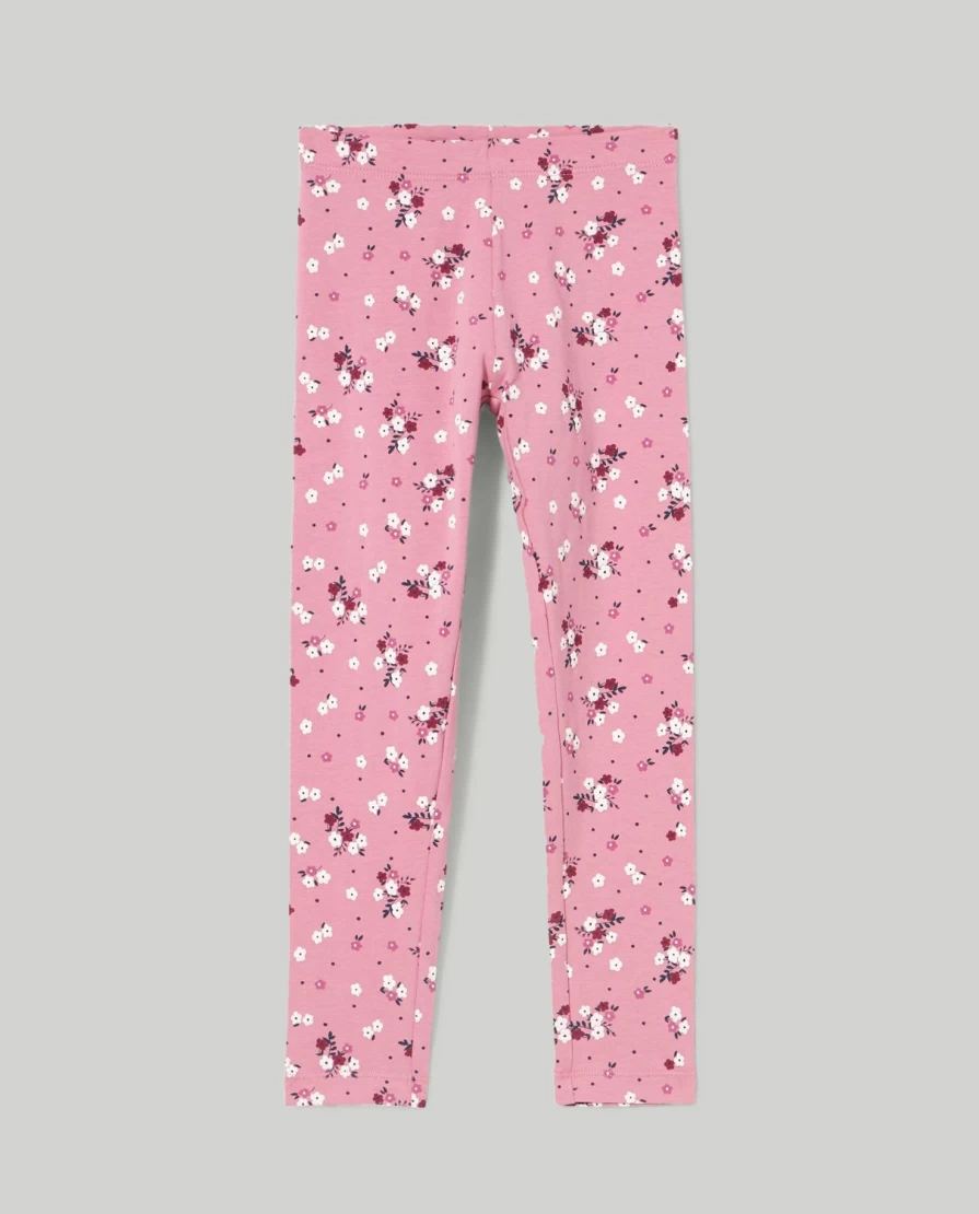 "Blukids Girls' Stretch Fleece Print Leggings for Children"