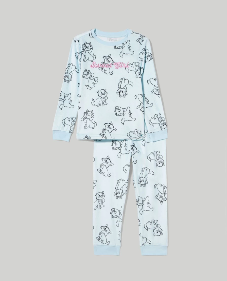 Blukids Girls Chenille Pajamas - Soft & Cozy Kids Pajama Set for Children