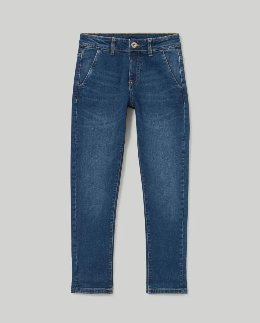 Blukids Youth Denim Chino Pants for Boys - Stylish & Comfortable Model