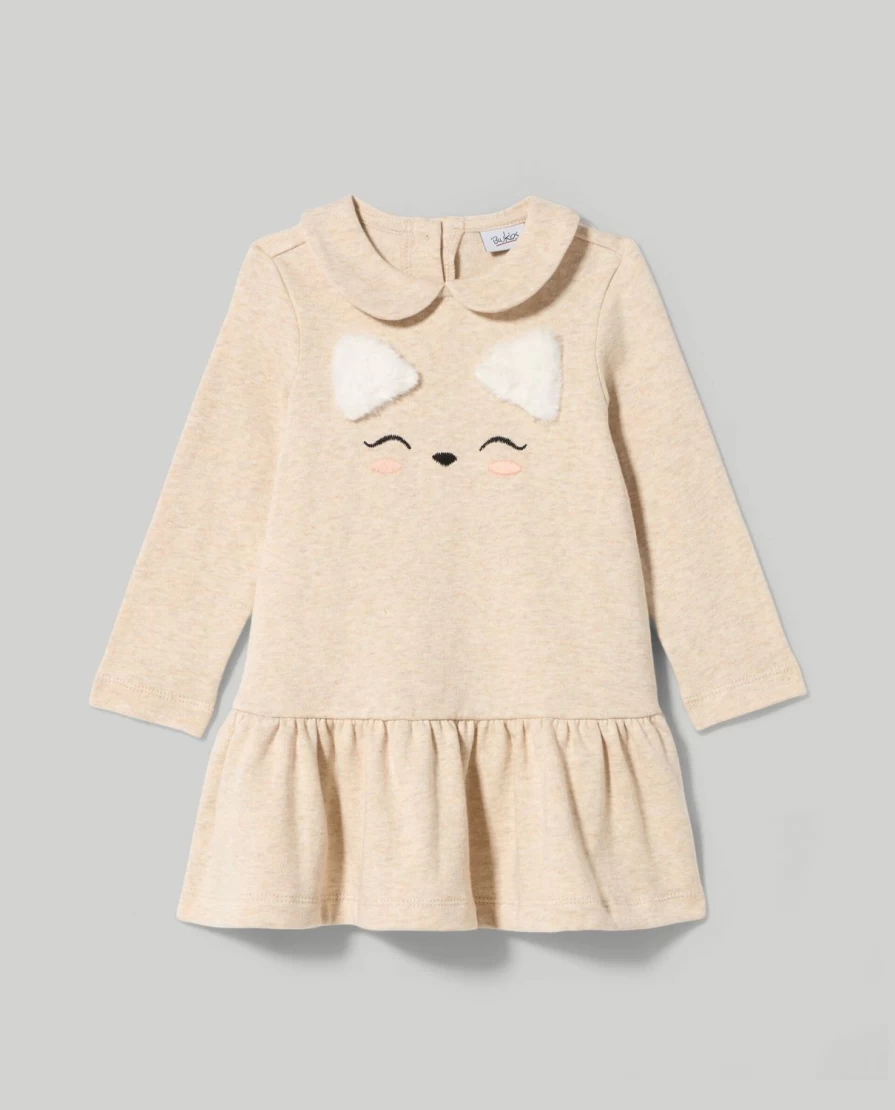 Blukids Newborn Baby Girl's Embroidered Pure Cotton Dress - Soft & Comfortable