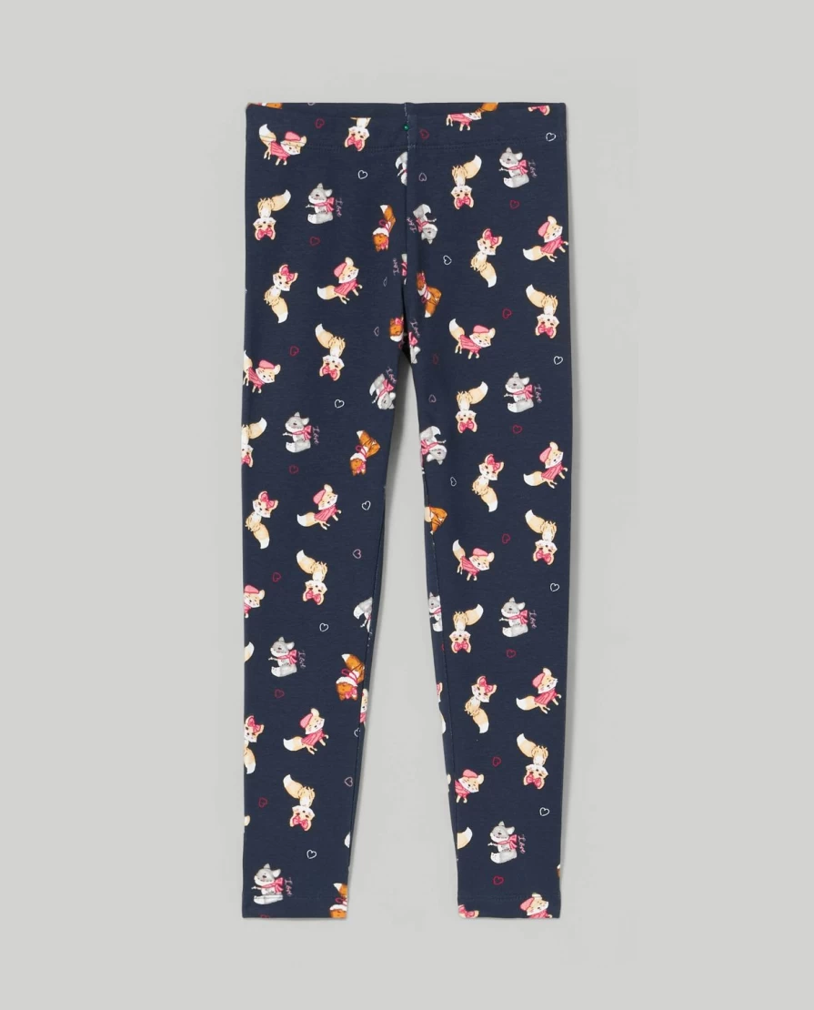 Blukids Girls' Stretch Cotton Fleece Leggings for Kids - Soft Winter Warm Pants