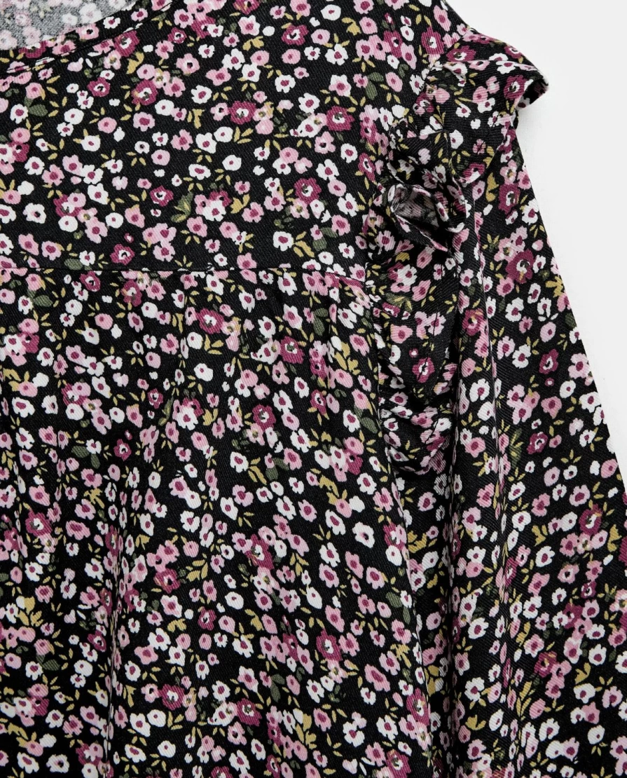 Blukids Youth Girls Floral Print Shirt - Trendy Casual Top for Teens