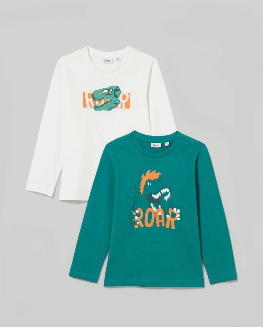 "Blukids Boys' 2-Pack Long Sleeve T-Shirts for Children"