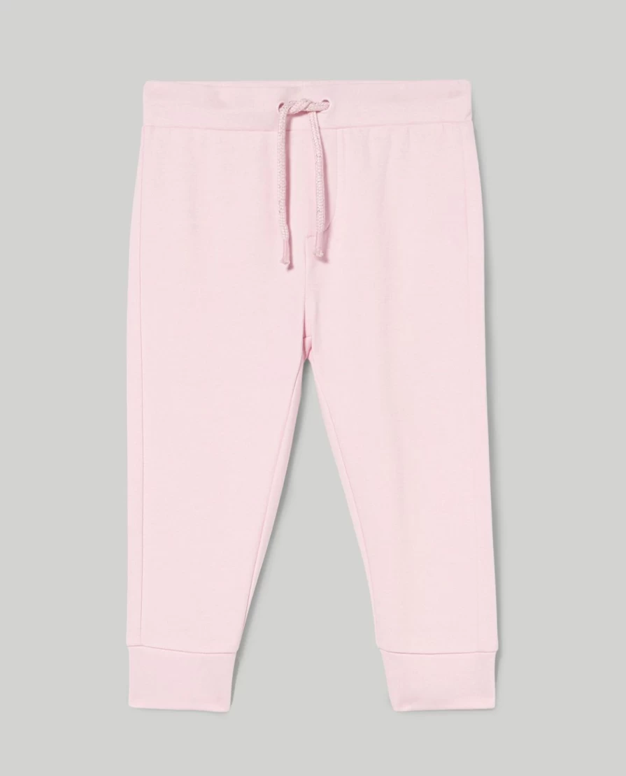 Blukids Newborn Baby Girls Stretch Cotton Jogger Pants - Soft & Comfortable