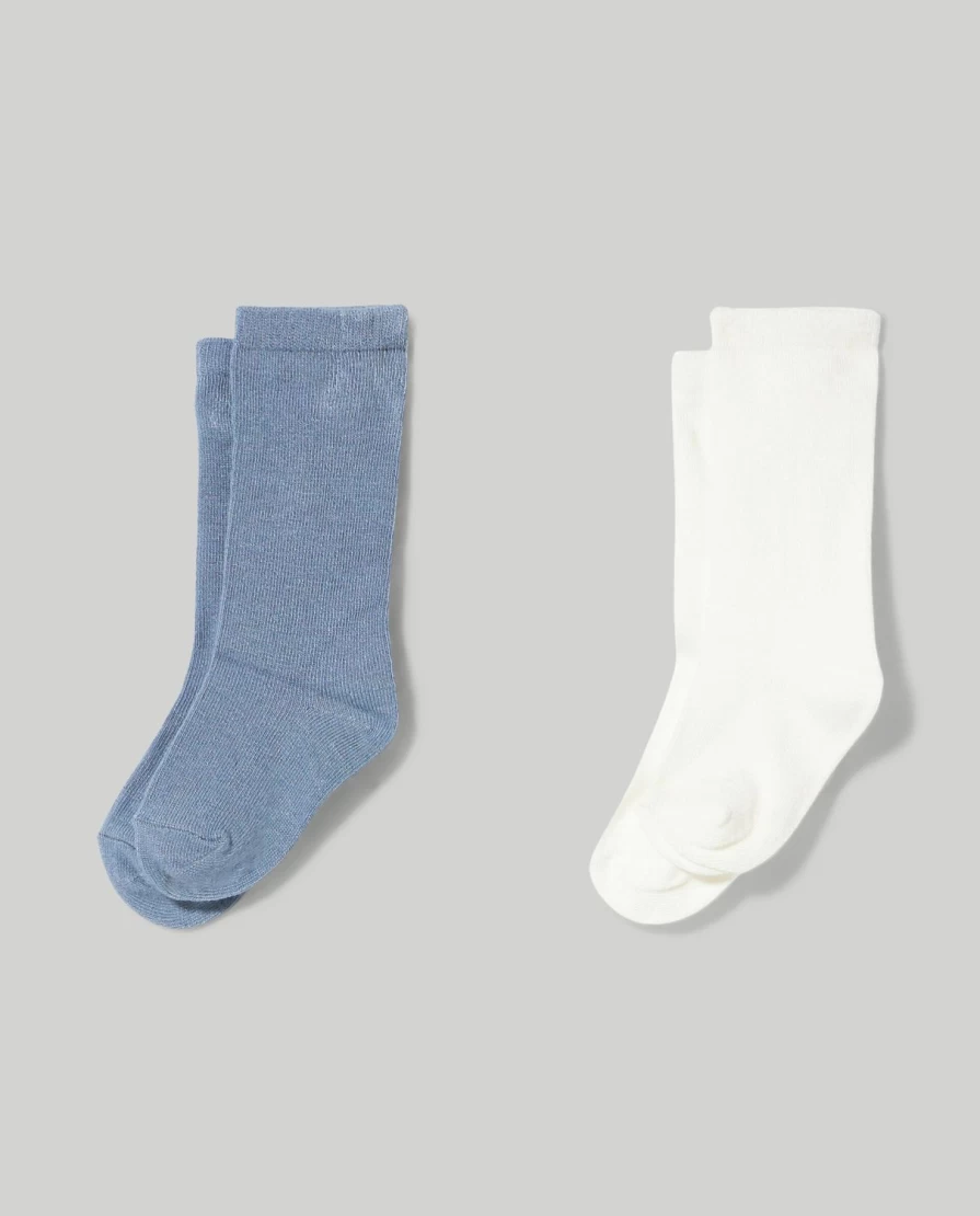 Blukids 2-Pack Soft Bamboo Socks for Newborn Babies - Breathable & Comfortable